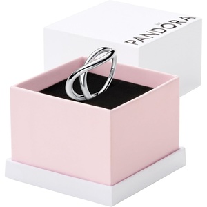 PANDORA Essence Organically Shaped Infinity Ring – Sterling Silver Ring – Gift for Her – Includes Gift Box(7.5)