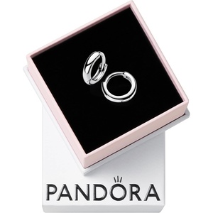 PANDORA Essence Round Huggie Hoop Earrings – Sterling SIlver Earrings – Gift for Women – Includes Gift Box