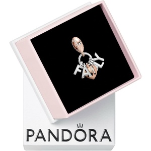 PANDORA Family Letters Dangle Charm – Compatible Moments – Stunning Women’s Jewelry – Gift for Her Made with Rose, Sterling Silver & Cubic Zirconia – With Gift Box