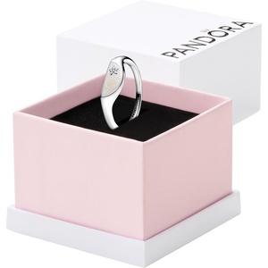 PANDORA Me Halved Enamel Signet Ring – Sterling SIlver Ring with Cubic Zirconia & Enamel – Includes Gift Box(10)