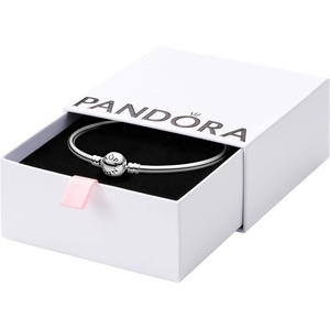 PANDORA Moments Ball Clasp Bangle Bracelet – Bracelet for Women – With Gift Box(Sterling Silver)