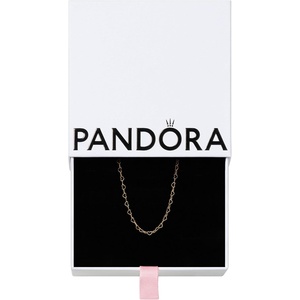 PANDORA Moments Linked Hearts Collier Necklace – Gift for Women – Includes Gift Box – Size 17.7″(Gold)