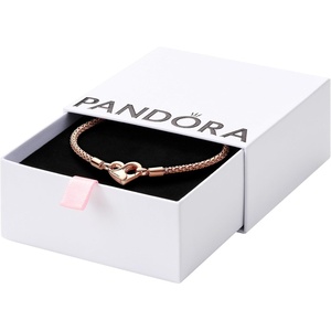 PANDORA Moments Studded Chain Bracelet – Compatible Moments Charms – Charm Bracelet for Women – Gift for Her – With Gift Box – 7.1”(6.7 Inches)