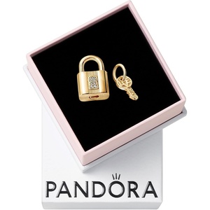 PANDORA Padlock & Key Dangle Charm – Gift for Her – Compatible ME Moments Shine with Cubic Zirconia – With Gift Box