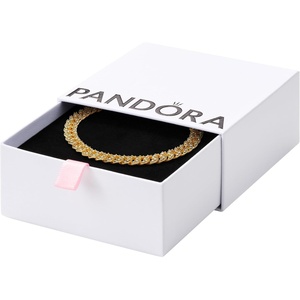 PANDORA Pavé Cuban Chain Bracelet(Gold)