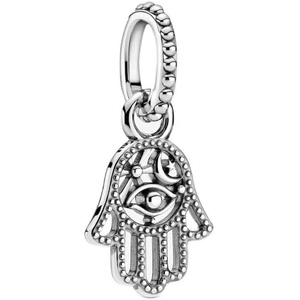 PANDORA Protective Hamsa Hand Dangle Charm – Compatible Moments – Gift for Her – Made with Sterling Silver – with Gift Box