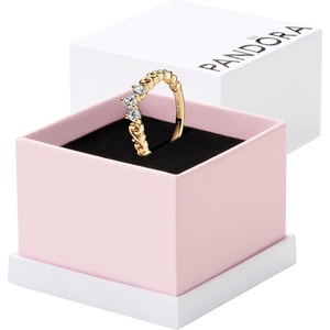 PANDORA Regal Swirl Tiara Ring – 14k Ring for Women – Gift for Her – Jewelry for Women Shine with Clear Cubic Zirconia – With Gift Box(Yellow Gold)
