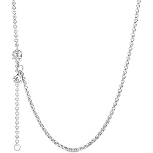 PANDORA Rolo Chain Necklace – Adjustable with Lobster Clasp – for Her – Sterling Silver – with Gift Box – 23.6″