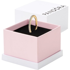 PANDORA Timeless Sparkling Band Ring – Layering or Stackable Ring(Yellow Gold)