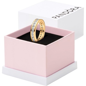 PANDORA-Eternity Channel Ring-Gold plated-With Gift Box(Gold)