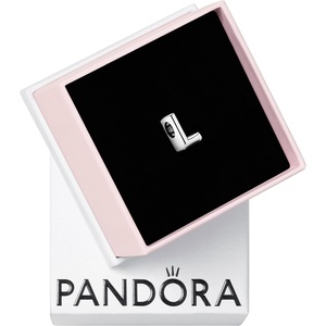 Pandora Alphabet Charm – Compatible Moments – Gift for Her – Made with Sterling Silver – with Gift Box(Letter L)