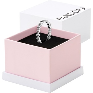 Pandora Band of Hearts Ring – Stackable Ring for Women – Gift for Her Sterling Silver – With Gift Box