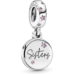 Pandora Jewelry Forever Sisters Dangle Cubic Zirconia Charm in Sterling Silver
