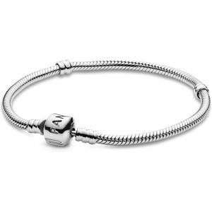 Pandora Jewelry Iconic Moments Snake Chain Charm Bracelet(7.5 Inches)