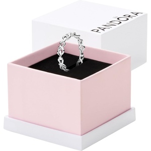 Pandora Knotted Hearts Ring – Symbol of Unbreakable Love – Promise Ring for Women – Layering or Stackable Ring – With Gift Box