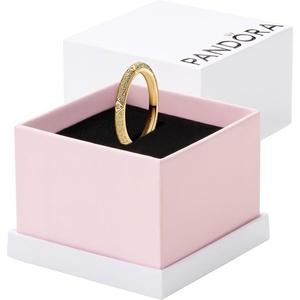 Pandora Me Texture & Stones Ring – 14k Gold-Plated Ring with Cubic Zirconia – Gift for Women – Includes Gift Box(4.5)