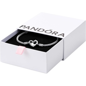 Pandora Moments Studded Chain Bracelet – Compatible Moments Charms – Gift for Her – Sterling Silver – With Gift Box(9.0 Inches)