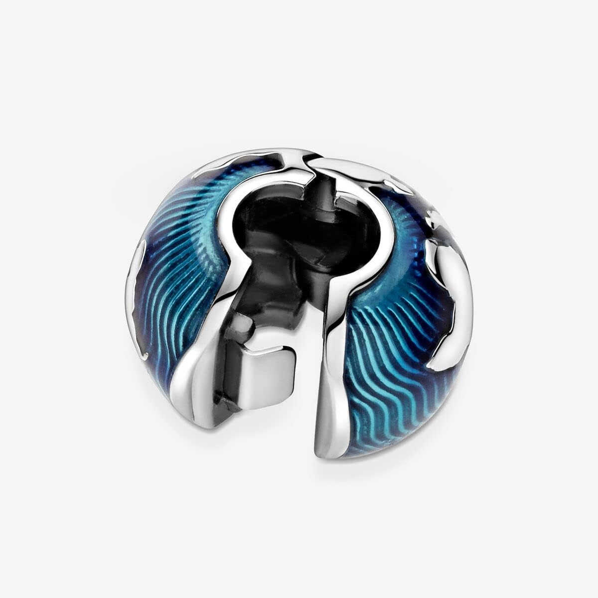 image:imagePANDORA Blue Globe Clip Charm Gift for Her Compatible with PANDORA Moments Sterling Silver with Enamel With Gift Box