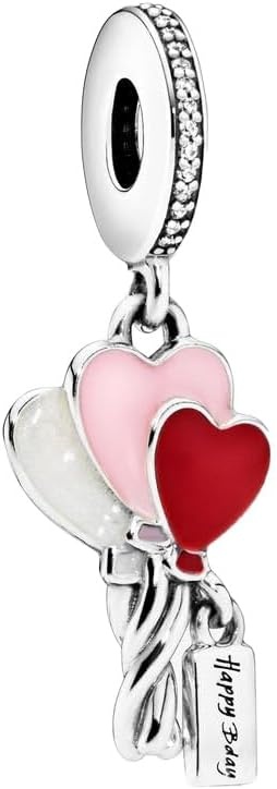image:imagePANDORA Happy Bday Balloon Dangle Charm Birthday Charm Jewelry for Women with Gift Box Enamel amp Cubic Zirconia Details Compatible Moments Charm Bracelets Sterling Silver