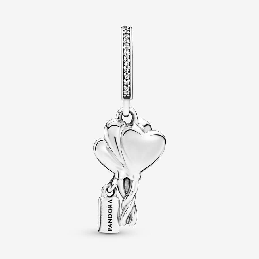 image:imagePANDORA Happy Bday Balloon Dangle Charm Birthday Charm Jewelry for Women with Gift Box Enamel amp Cubic Zirconia Details Compatible Moments Charm Bracelets Sterling Silver
