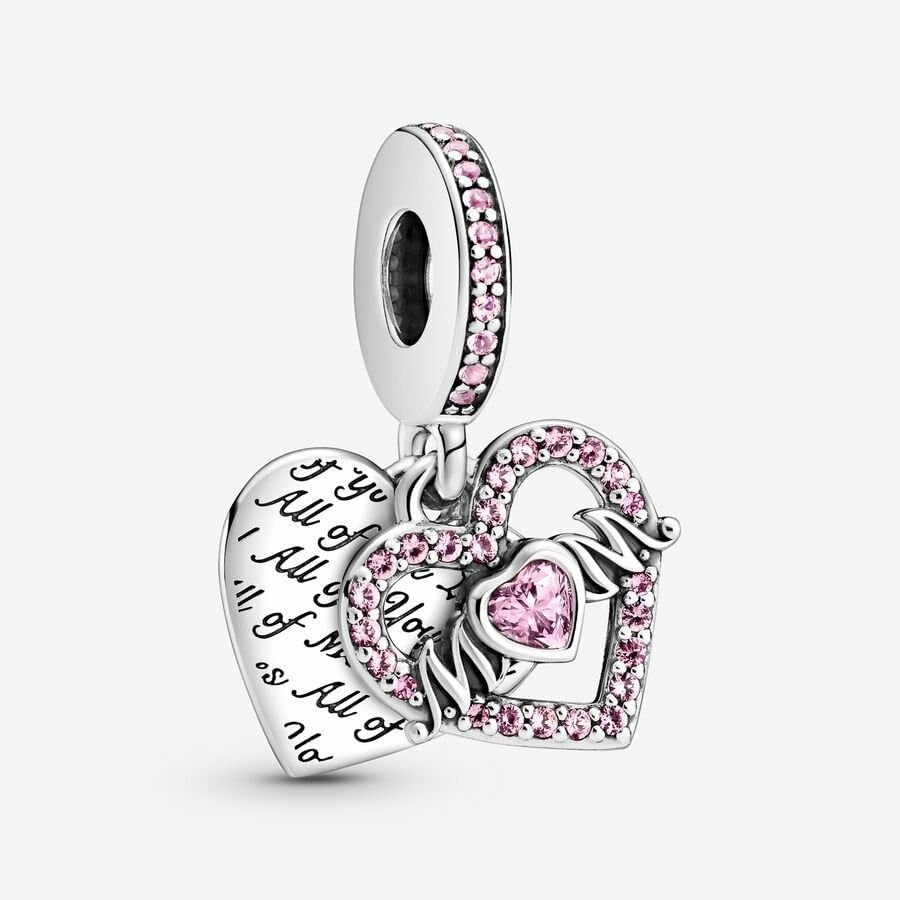 image:imagePANDORA Heart amp Mom Dangle Charm Compatible Moments Bracelets Jewelry for Women Made with Sterling Silver amp Cubic Zirconia with Gift Box