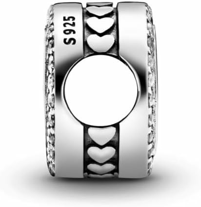 image:imagePANDORA Moments Engravable Sparkling Button Charm Jewelry for Women Includes Gift BoxSterling Silver