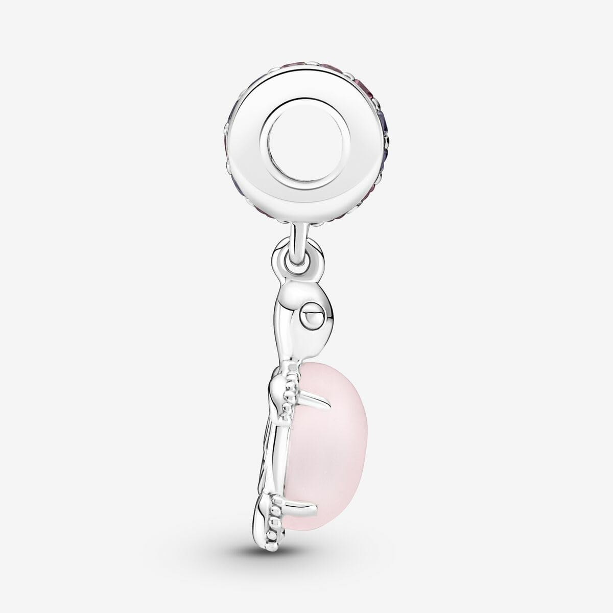 image:imagePANDORA Murano Glass Pink Sea Turtle Dangle Charm Gift for Her Compatible with PANDORA Moments Sterling Silver with Murano Glass amp ManMade Crystals With Gift Box