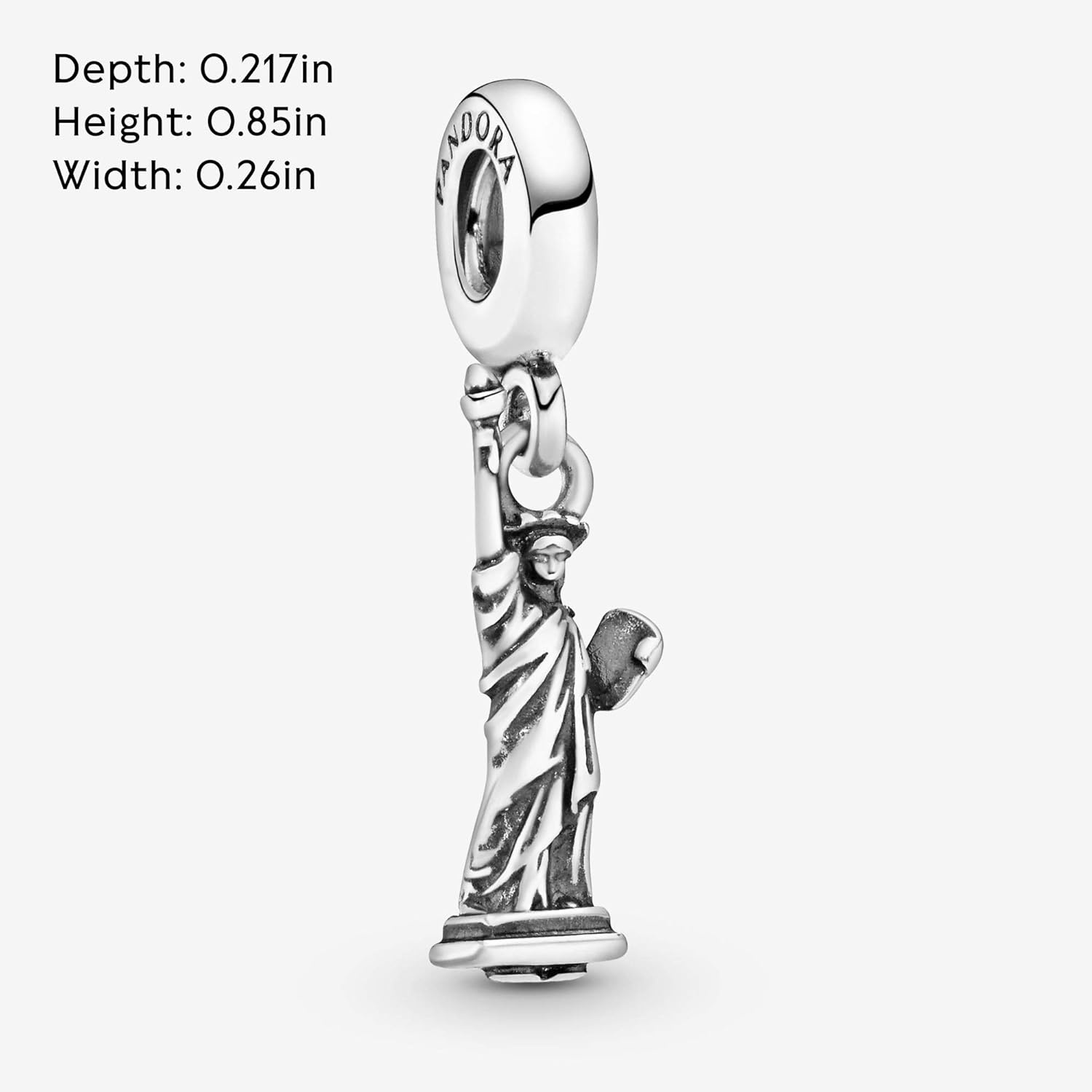 image:imagePANDORA New York Statue of Liberty Dangle Charm Bracelet Charm Moments Bracelets Stunning Womens Jewelry Gift for Women in Your Life Made with Sterling Silver With Gift Box
