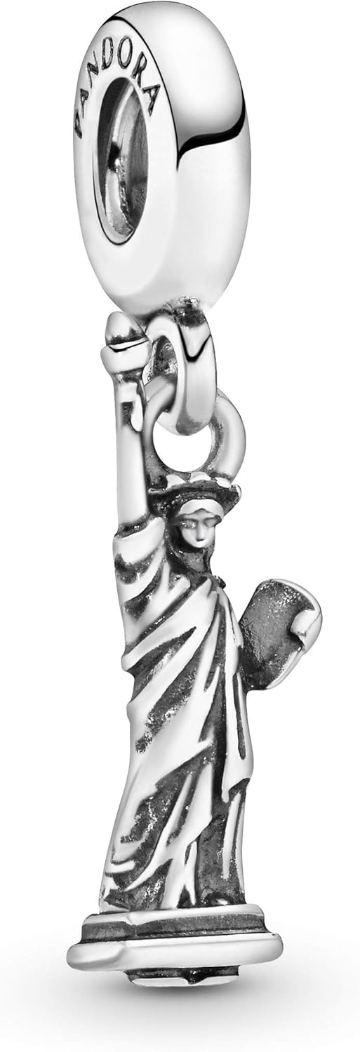 image:imagePANDORA New York Statue of Liberty Dangle Charm Bracelet Charm Moments Bracelets Stunning Womens Jewelry Gift for Women in Your Life Made with Sterling Silver With Gift Box