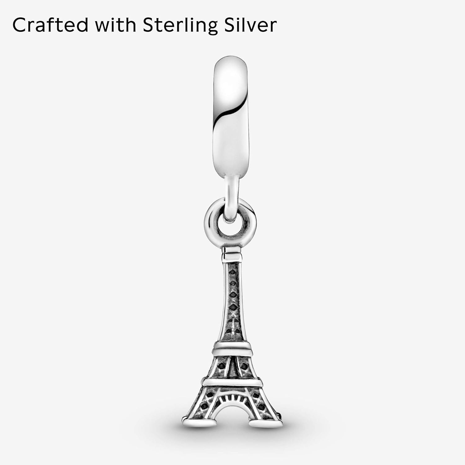 image:imagePANDORA Paris Eiffel Tower Dangle Charm Compatible with PANDORA Moments Sterling Silver Gift for Her Jewelry for Women with Gift Box