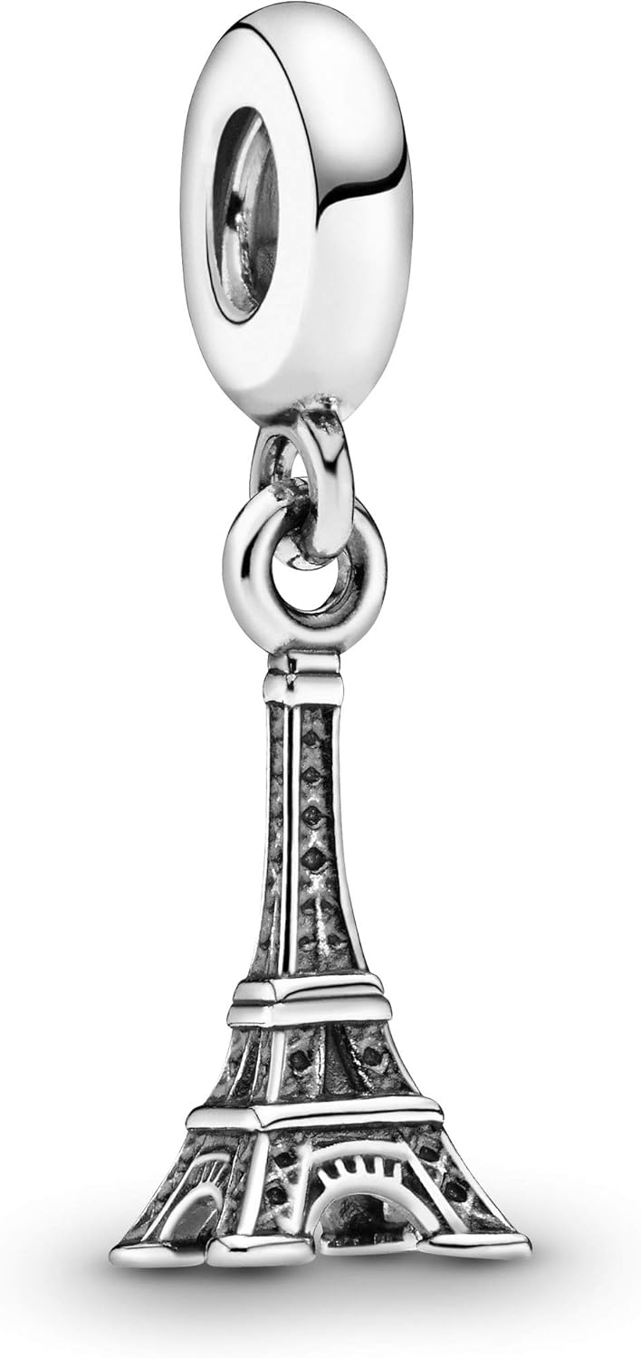 image:imagePANDORA Paris Eiffel Tower Dangle Charm Compatible with PANDORA Moments Sterling Silver Gift for Her Jewelry for Women with Gift Box