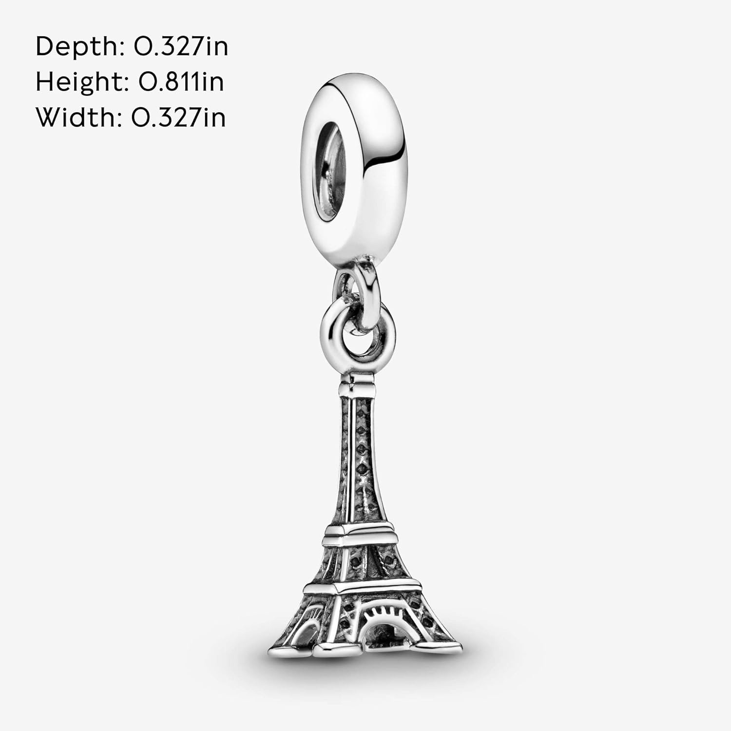 image:imagePANDORA Paris Eiffel Tower Dangle Charm Compatible with PANDORA Moments Sterling Silver Gift for Her Jewelry for Women with Gift Box