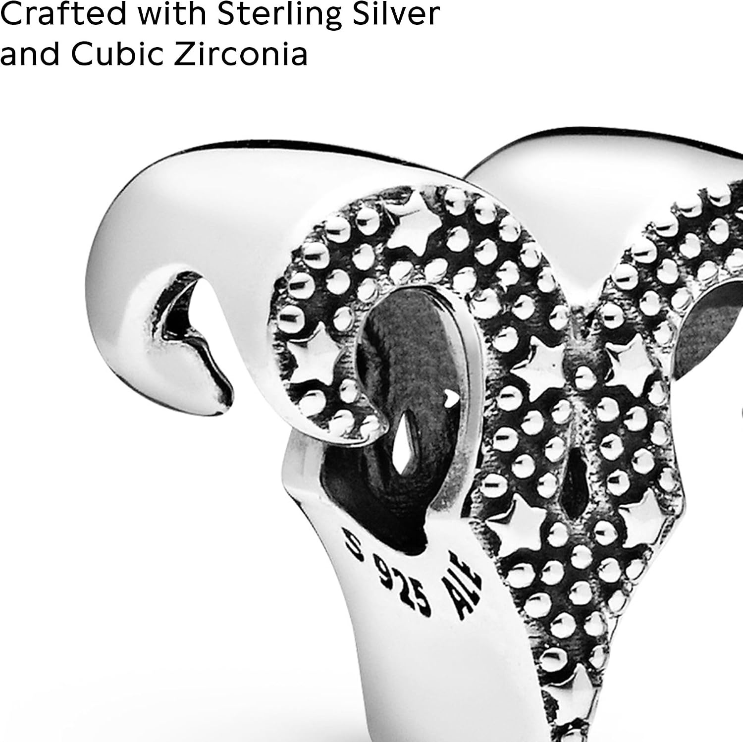 image:imagePANDORA Sparkling Aries Zodiac Charm Compatible Moments Bracelets Jewelry for Women Gift for Women in Your Life Made with Sterling Silver amp Cubic Zirconia With Gift Box