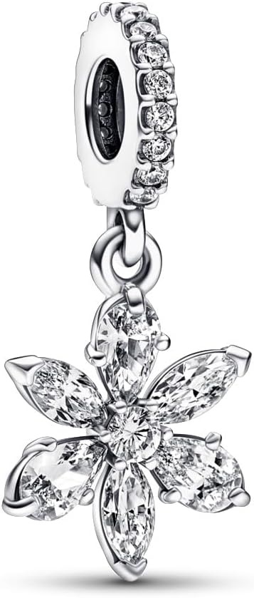 image:imagePANDORA Sparkling Herbarium Cluster Dangle Charm Gift for Her Compatible Moments Sterling Silver with Cubic Zirconia With Gift Box