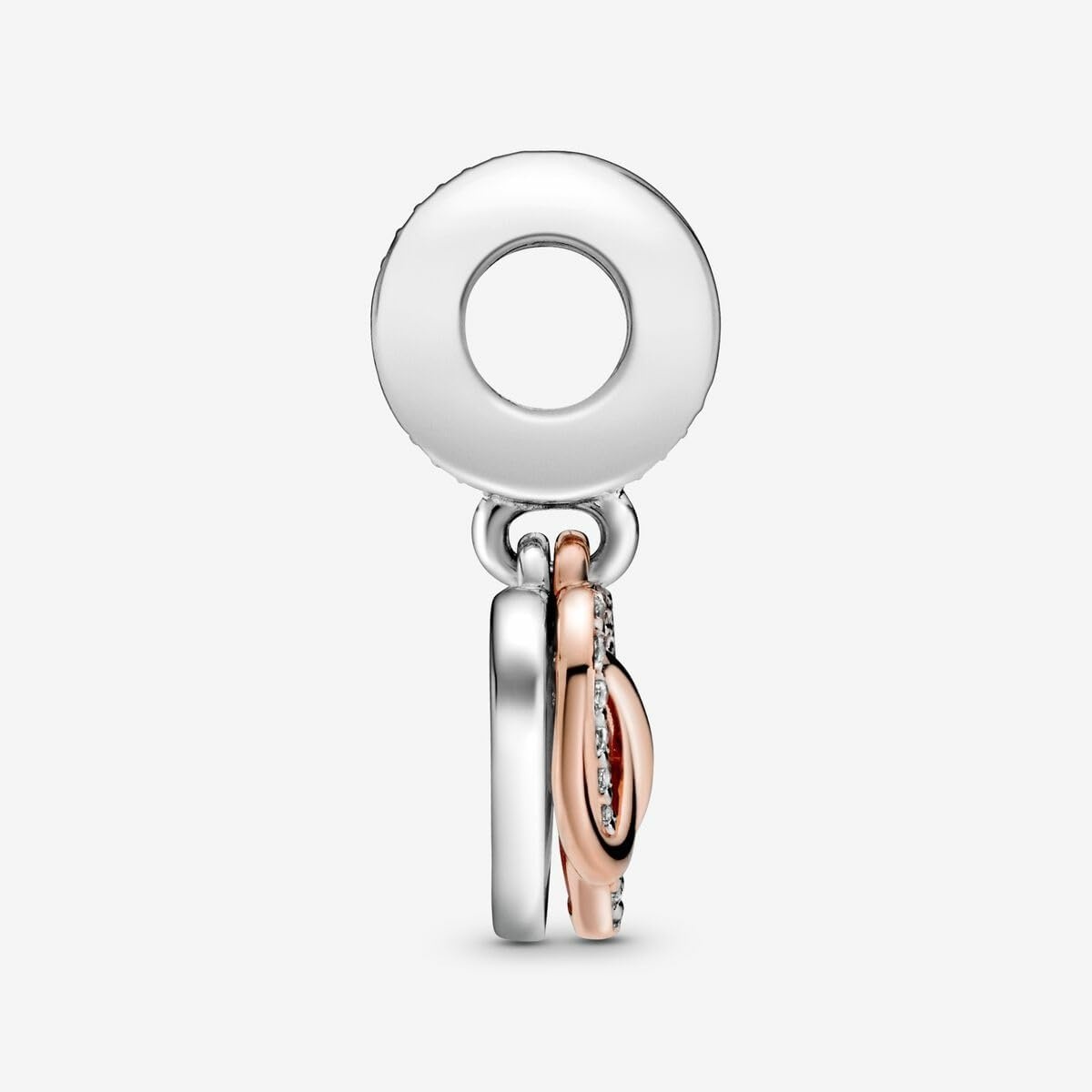 image:imagePANDORA Sparkling Infinity Heart Dangle Charm Compatible Moments Gift for Her Made Rose Sterling Silver Cubic Zirconia amp Enamel With Gift Box