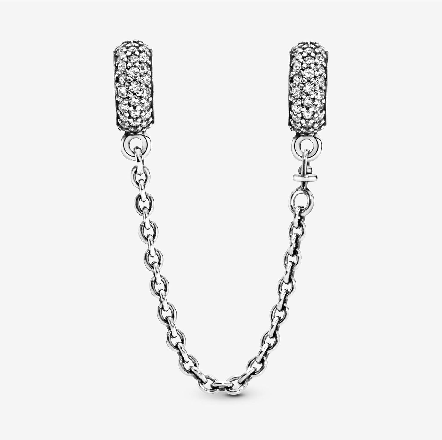 image:imagePANDORA Sparkling Pav Safety Chain Charm Gift for Her Compatible Moments Sterling Silver amp Cubic Zirconia With Gift Box