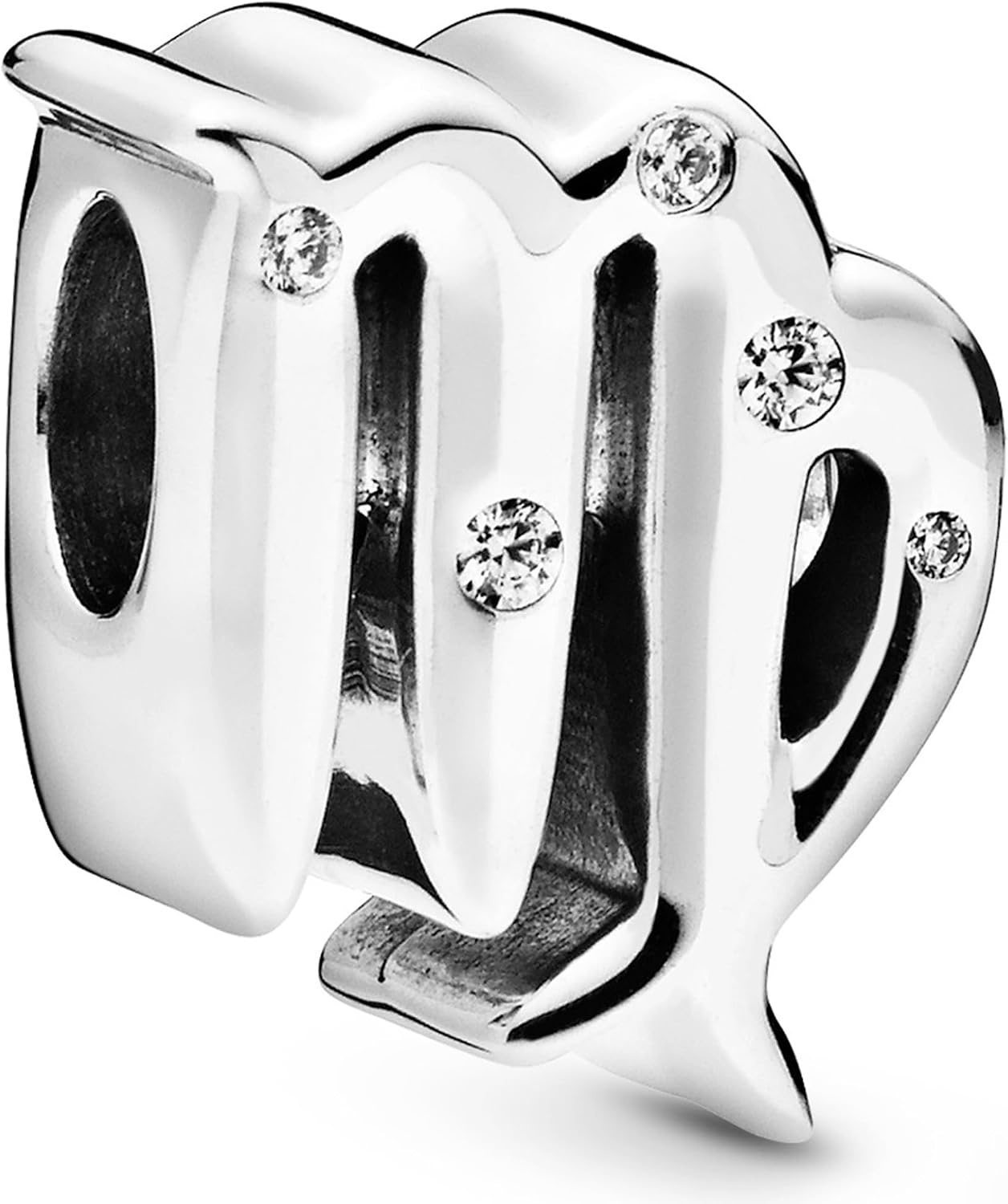 image:imagePANDORA Sparkling Virgo Zodiac Charm Gift for Her Compatible with PANDORA Moments Sterling Silver with Cubic Zirconia With Gift Box