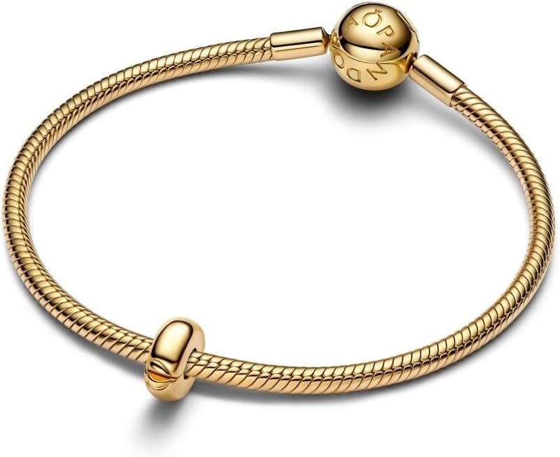 image:imagePANDORARound Clip CharmGold platedWith Gift Box