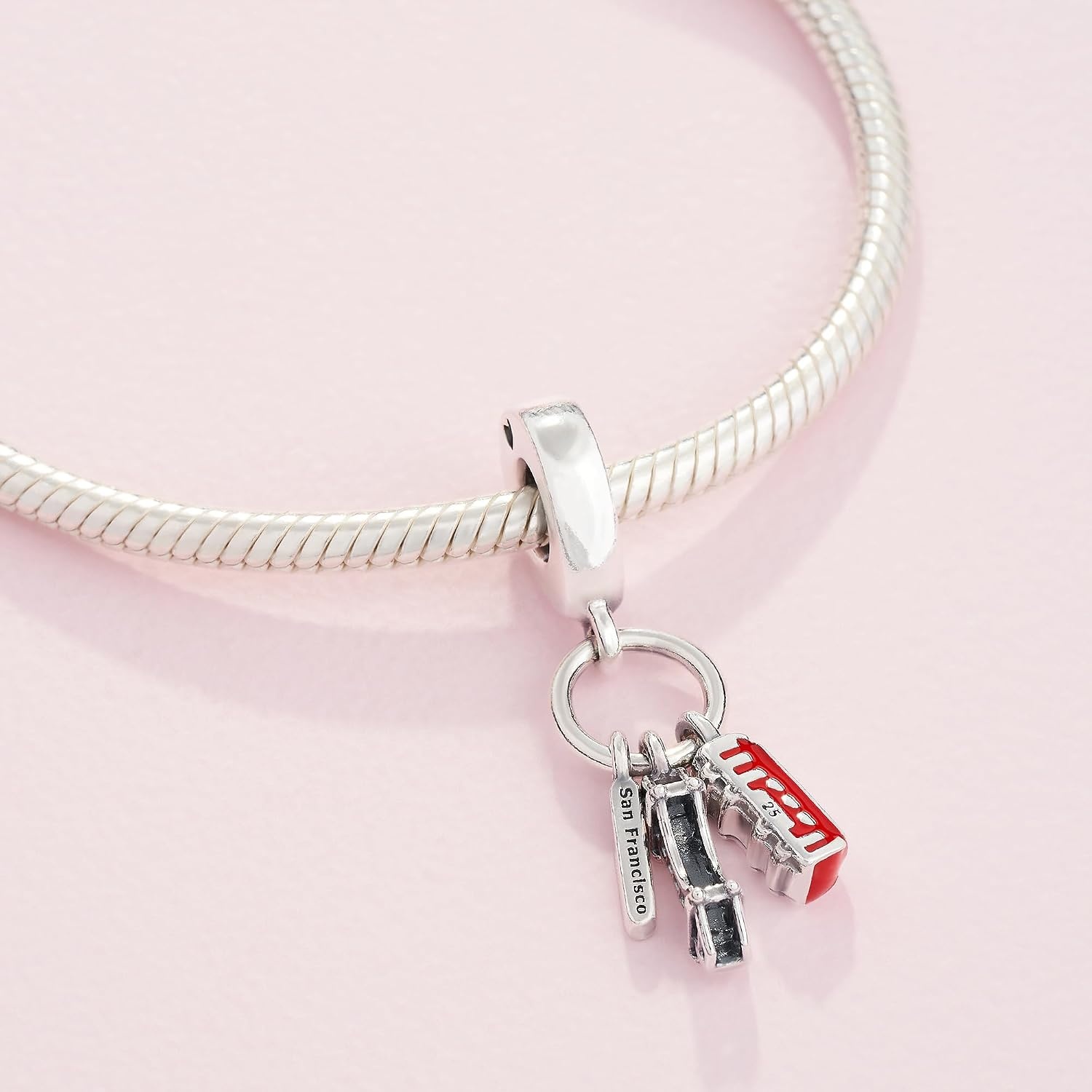 image:imagePandora San Francisco Dangle Charm Compatible with PANDORA Moments Jewelry for Women Gift for Her Made with Sterling Silver amp Enamel with Gift Box