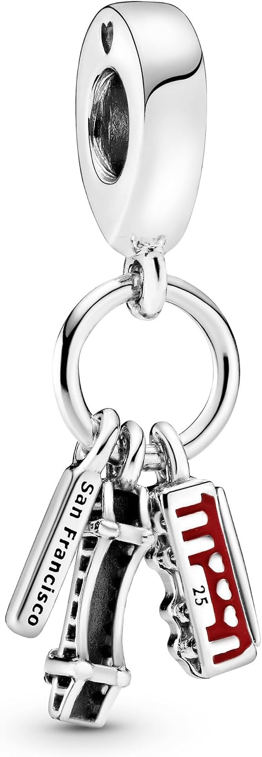 image:imagePandora San Francisco Dangle Charm Compatible with PANDORA Moments Jewelry for Women Gift for Her Made with Sterling Silver amp Enamel with Gift Box