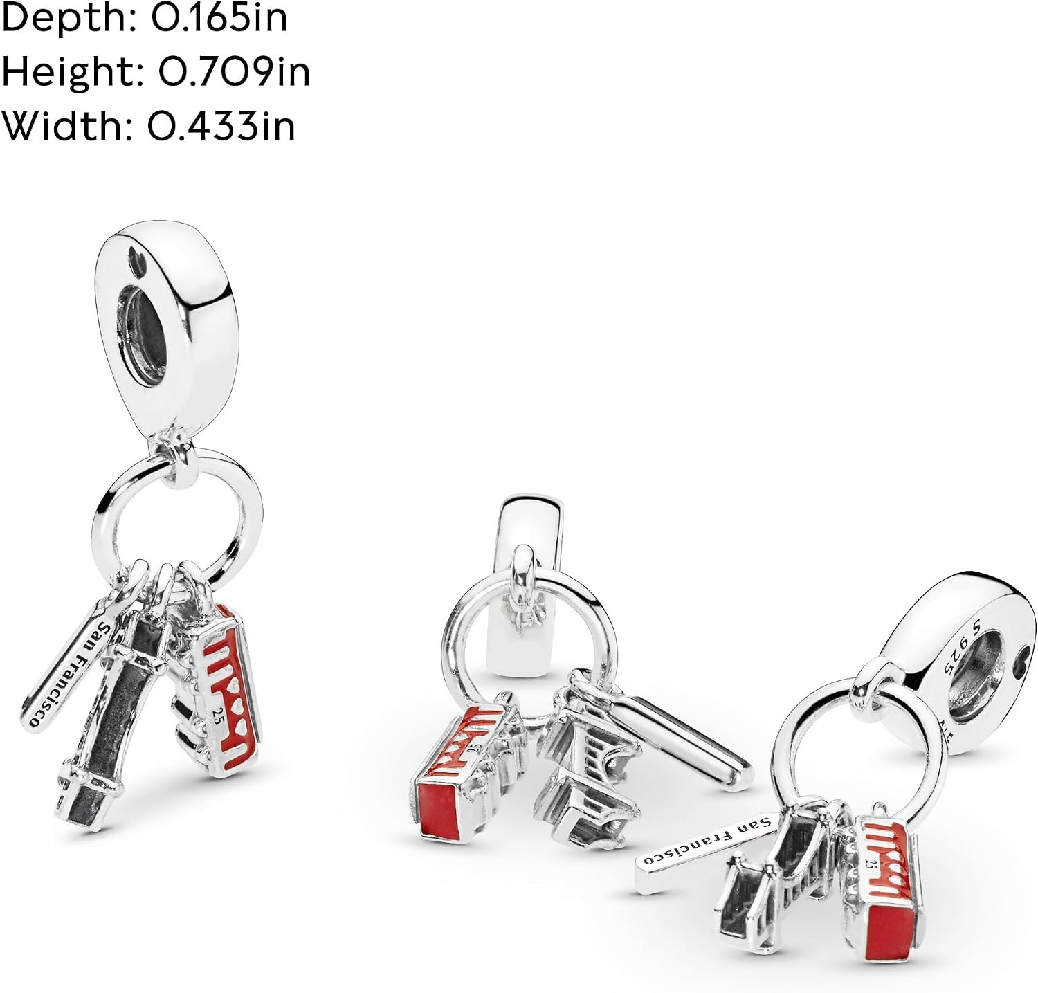 image:imagePandora San Francisco Dangle Charm Compatible with PANDORA Moments Jewelry for Women Gift for Her Made with Sterling Silver amp Enamel with Gift Box