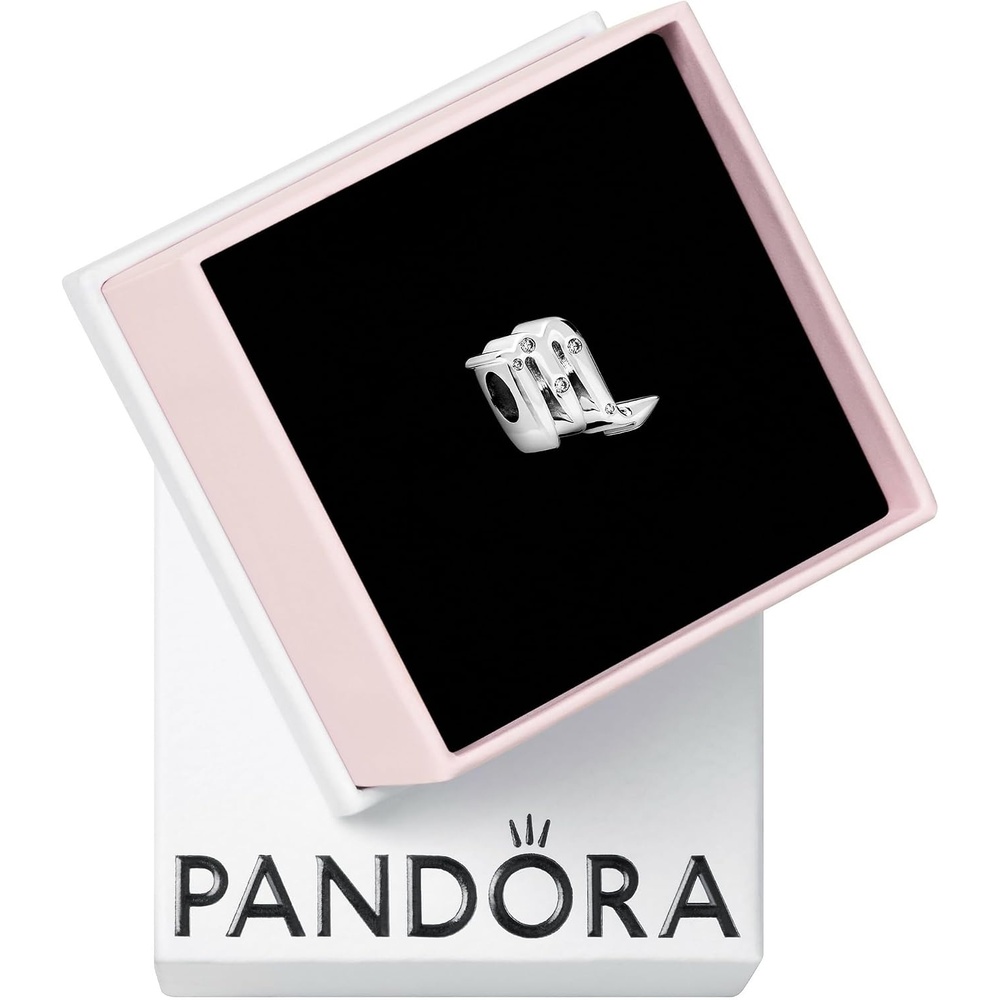 image:imagePANDORA Sparkling Scorpio Zodiac Charm Gift for Her Compatible with PANDORA Moments With Gift Box Sterling Silver with Cubic Zirconia