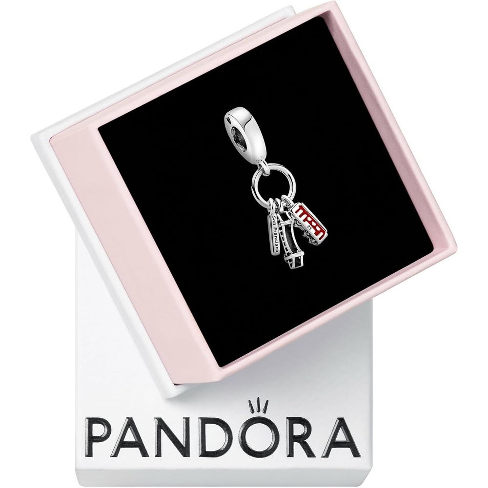 image:imagePandora San Francisco Dangle Charm Compatible with PANDORA Moments Jewelry for Women Gift for Her Made with Sterling Silver amp Enamel with Gift Box