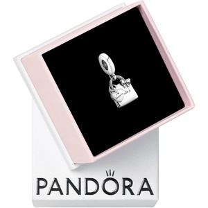 PANDORA Shopping Bag Dangle Charm – Compatible with PANDORA Moments – Jewelry for Women – Gift for Her – Made with Sterling Silver – With Gift Box