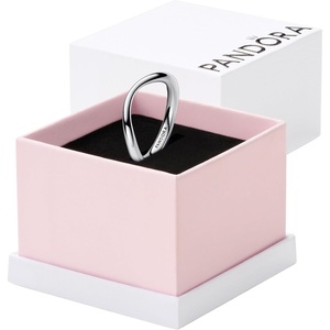 Pandora Essence Organically Shaped Band Ring – Sterling Silver Ring – Gift for Women – Includes Gift Box(4.5)